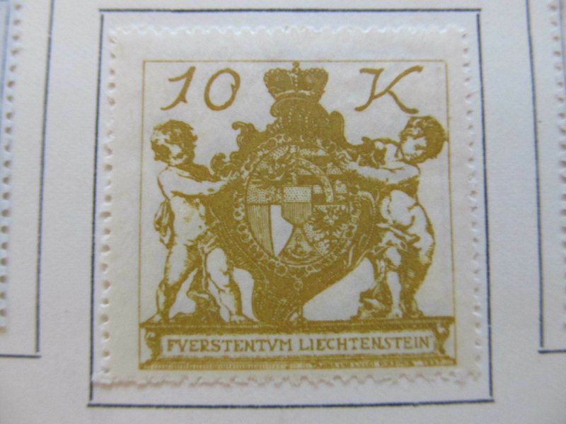 Liechtenstein 1920 10kr fine MH* stamp A11P25F41