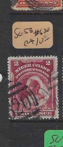 NIGER COAST PROTECTORATE (PP2504B) 2D  SG 53 #620  CANCEL  VFU