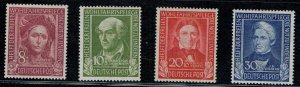 Germany 1949 MNH Stamps Scott B310-313 Welfare Saints Physician Philosopher