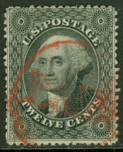 EDW1949SELL : USA Scott #36 Used. Beautiful Red cancel. Catalog $370.00.