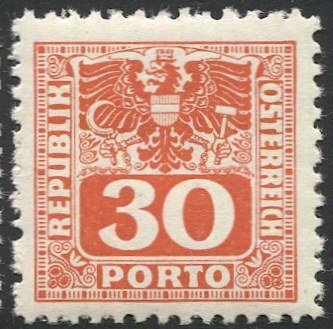 AUSTRIA 1945  Sc J183 30g Postage Due MNH  VF