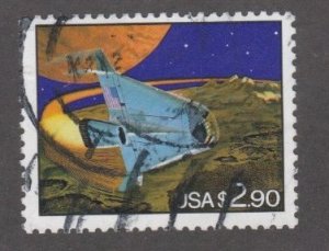 United States # 2543, Futuristic Space Shuttle, $ 2.90 Stamp, Used, 1/2 Cat.
