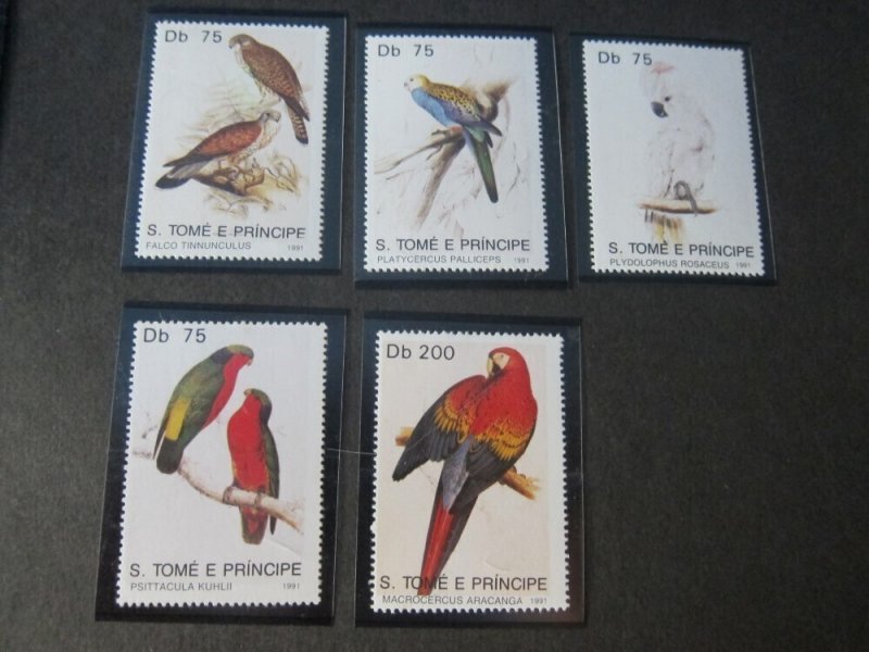 St. Thomas & Prince Islands 1991 Sc 1000-4 Bird set MNH