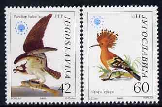 Yugoslavia 1985 Nature Protection (Birds) set of 2 unmoun...