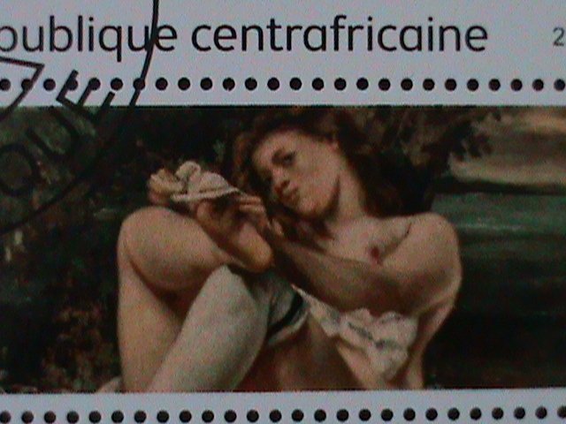 ​CENTRAL AFRICA-2021-FAMOUS NUDE ARTS PAINTINGS-BY FA,MOUS PAINTERS CTO SHEET VF