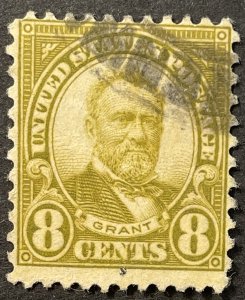 US #640 Used 8c F Grant 1927 [G23.4.1]