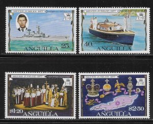 Anguilla 271-274 Queen Elizabeth Silver Jubilee set MNH 2022 Scott c.v. $1.10