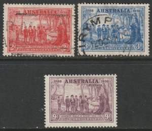 Australia 163-165 complete set MH/used