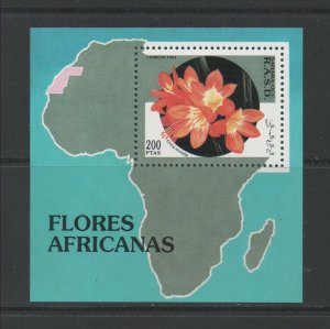 Thematic Stamps Plants - SAHARA 1994 AFRICAN FLOWERS MIN SHEET mint