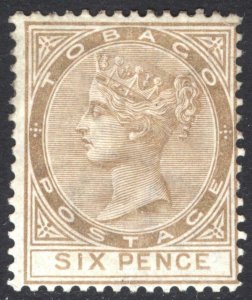 Tobago 1880 1/2d-1s WMK Crown CC SG 8-12 Scott 8-12 MM/MH Cat £995($1,283)