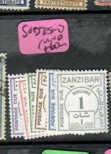 ZANZIBAR (P1605B)  POSTAGE DUE  SGG D25-30    MNH