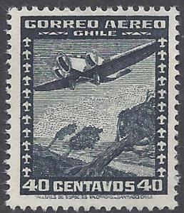Chile 1938 #C34 Used
