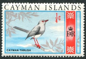 CAYMAN ISLANDS 1970 - Scott# 262, Cayman Thrush 1/4c Mint NH VF