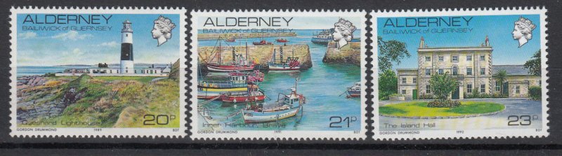 Alderney - Pictorial NHM New Values superb Unmounted mint