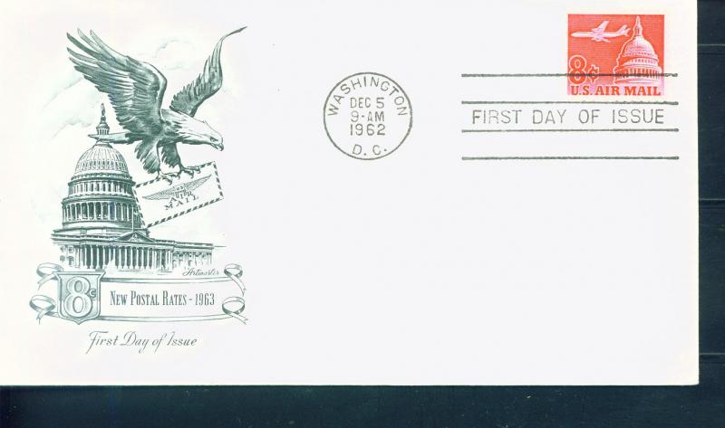 US Sc# C64 FDC Jet Airplane Capitol Dome Artmaster