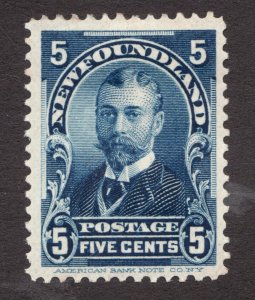 #85 - Newfoundland - 1898 - 5c - Duke of York - MH - superfleas - cv$75
