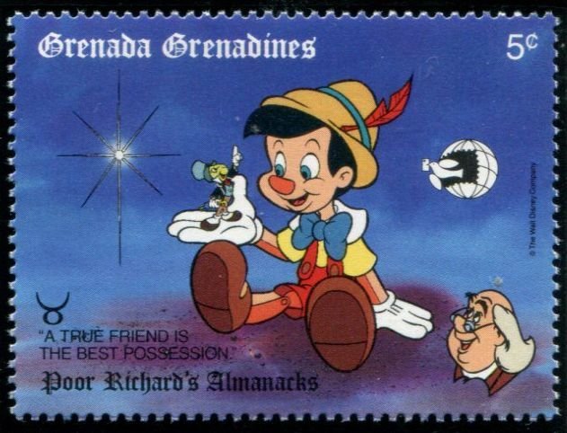 1098-1103 Grenada Grenadines Disney World Stamp Expo 89, MNH set of 6