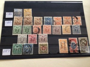 Ecuador 1865 to 1887  unused or used stamps  A12733