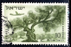 Israel 1954: Sc. # C9: Used Single Stamp