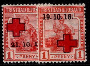 TRINIDAD & TOBAGO GV SG174-175, 1915-16 cross set, M MINT.