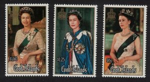 Cook Is. 60th Birthday of Queen Elizabeth II 1986 MNH SG#1065-1067