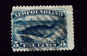 Newfoundland 54 Used 1887 issue missing corner