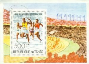 Chad Olympics Lot 3 , 1 souvenir sheet