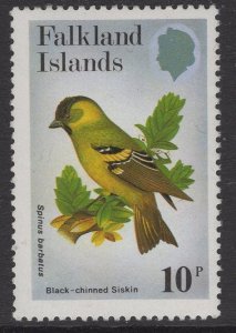 FALKLAND ISLANDS SG434w 1982 10p BIRDS WMK UPRIGHT MNH