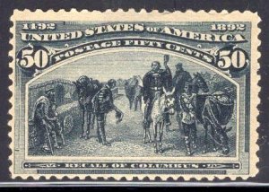 US Stamp Scott #240 Unused NO GUM SCV $190