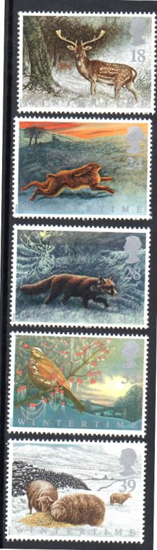 GREAT BRITIAN 1421-1425 MNH SCV $3.05 BIN $1.85 ANIMALS