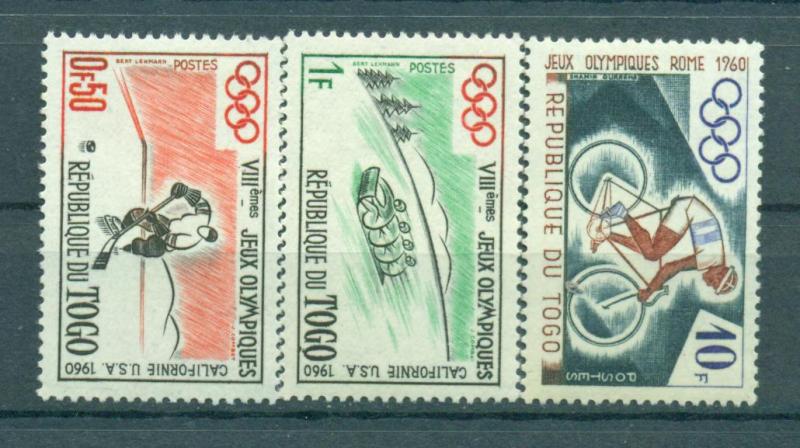 Togo sc# 369-375 mh cat value $3.45