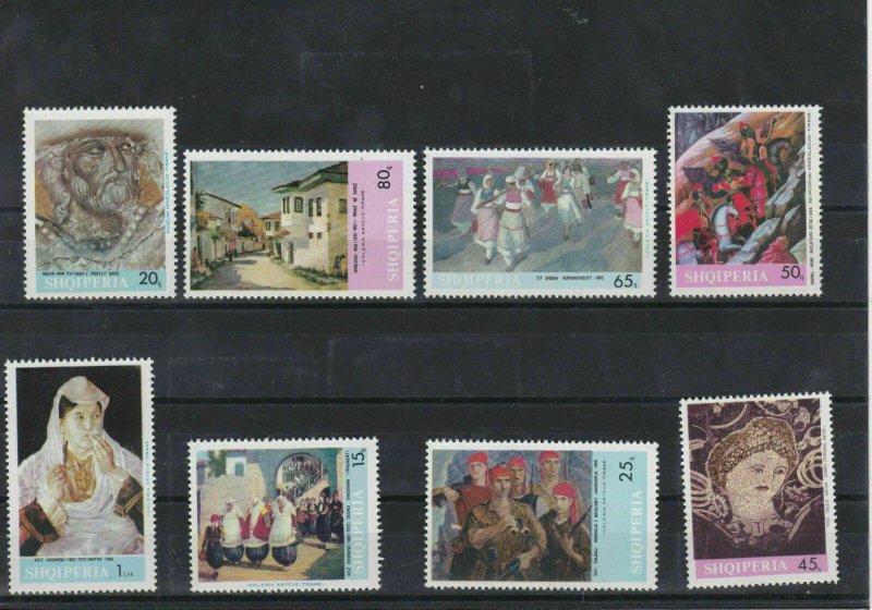 Albania 1967 Paintings MNH Stamps Ref: R6945
