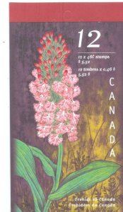 Canada #1790a Orchids booklet (12 stamps) MNH