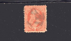 #160 1972 7 CENT STANTON F-VF USED FANCY CANCEL