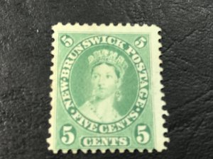 NEW BRUNSWICK # 8-UNUSED(MINT/NO GUM)----YELLOW/GREEN----1860-63