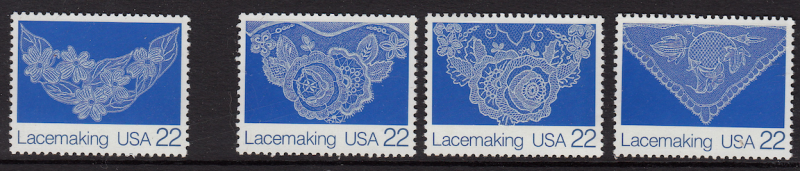 United States #2354 Lace Making Set of 4, Please see description