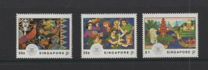 Singapore #634-36  (1992 Tourism Year set)  VFMNH  CV $4.10