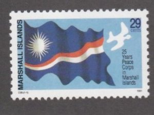 Marshall Islands # 413, Peace Corps 25th Anniversary, Mint NH, 1/2 Cat.