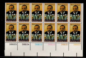 ALLY'S US Plate Block Scott #1771 15c Martin Luther King - MLK [12] MNH [A]