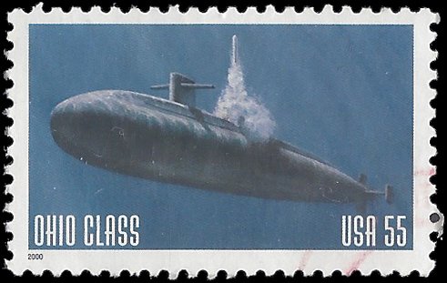 #3375 55c Ohio Class Submarine Booklet Single 2000 Used