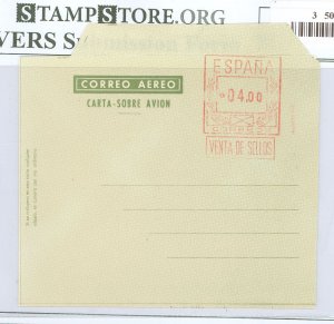 Spain  04.00 Aerogramme.