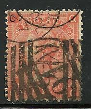Great Britain # 43, Used, Plate 8. CV $ 62.50