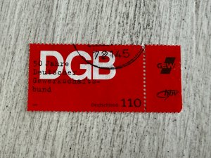 Germany #2058 Used, 110pf, Trade Unions, 2024 SCV $0.85