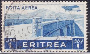 Eritrea C11 USED 1936 Plane Over Bridge