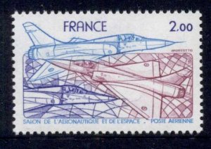 France 1981 Air mail Space & Aeronautics Exhibition MUH