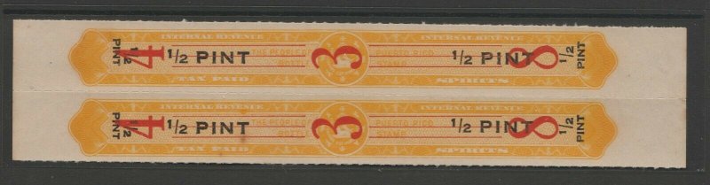 Puerto Rico Excise revenue fiscal Stamp 10-18- better item - no gum mint TAXPAID