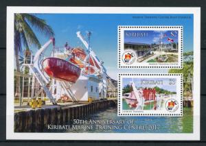 Kiribati 2017 MNH Marine Training Centre 50th Anniv 2v M/S Boats Ships Stamps