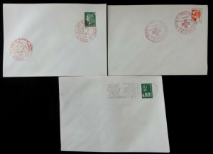 FRANCE 1970s RED CROSS Covers Postmarks(Appx 1200)(AC1637