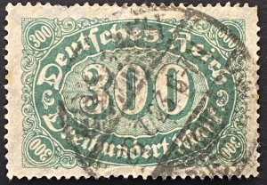 German stamp Deutsche 300 green , , stamp ge5 used