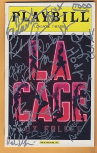 THEATRE CAST SIGNED PLAYBILL LA CAGE KELSEY GRAMMER 2010 LONGACRE THEATRE